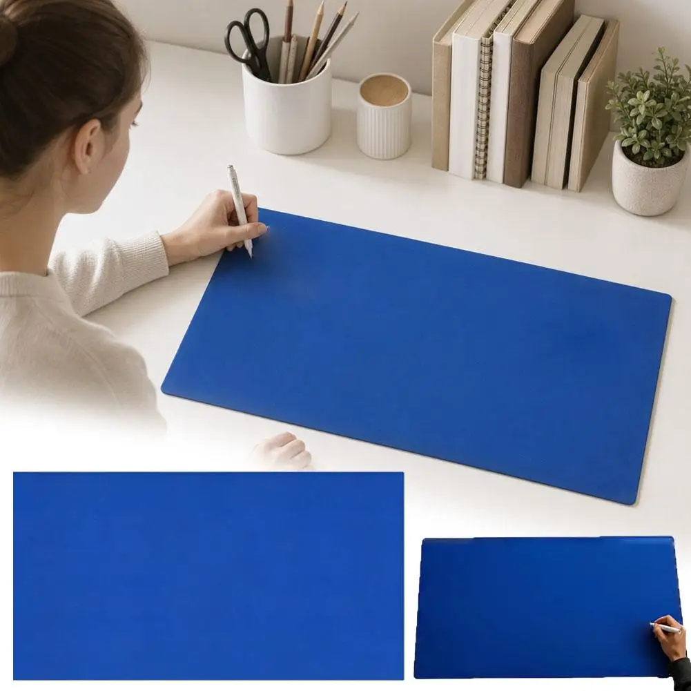 Double Sided Desk Mat Reversible Rubber Non Slip 68×29cm Roll Up Keyboard Mouse Pad for Gaming Office Desktop Desk Mat