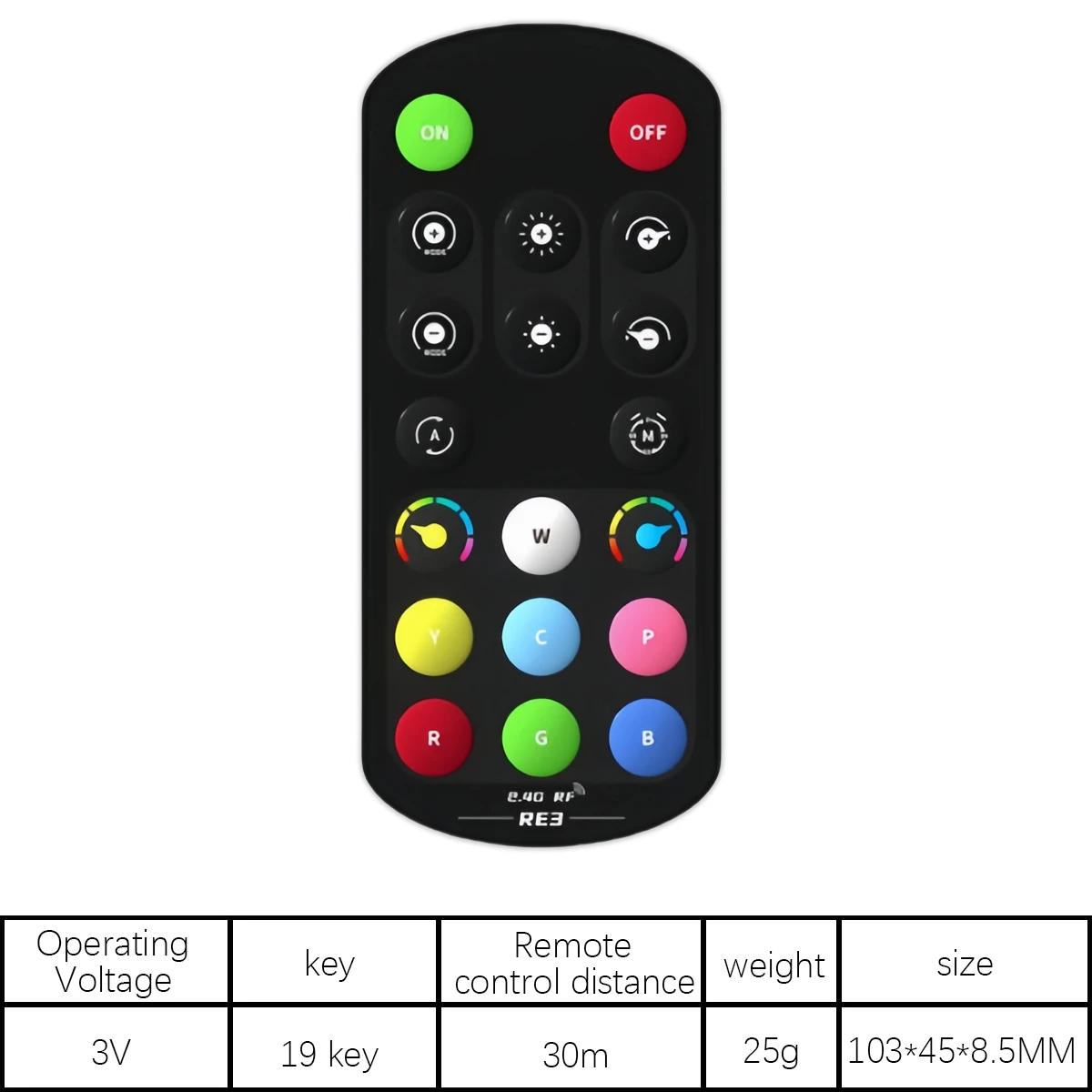 SP113E 3-Kanal-PWM-RGB-Controller – DC5–24 V LED-Streifentreiber mit vorinstallierten Farbeffekten