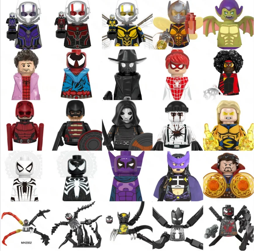 

Blocks Bricks Mini character building blocks Hot toys children's party gift Marvel Doctor Strange venom Ant-Man