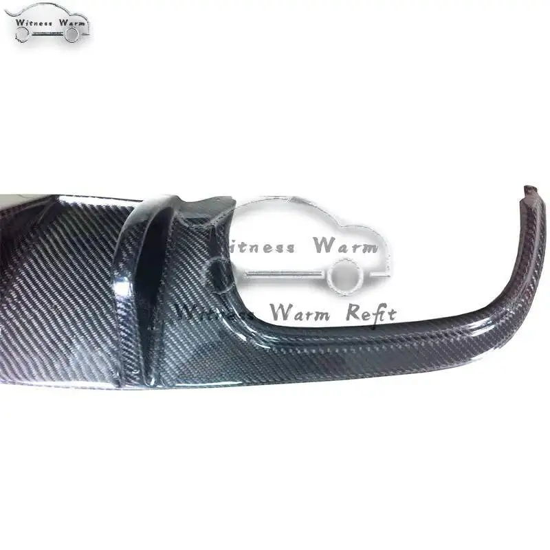 For Mercedes Benz W204 C63 Amg Carbon Fiber Car Rear Bumper Diffuser Lip Spoiler 2007 - 2011 Rear Diffuser Lip Splitter view 3