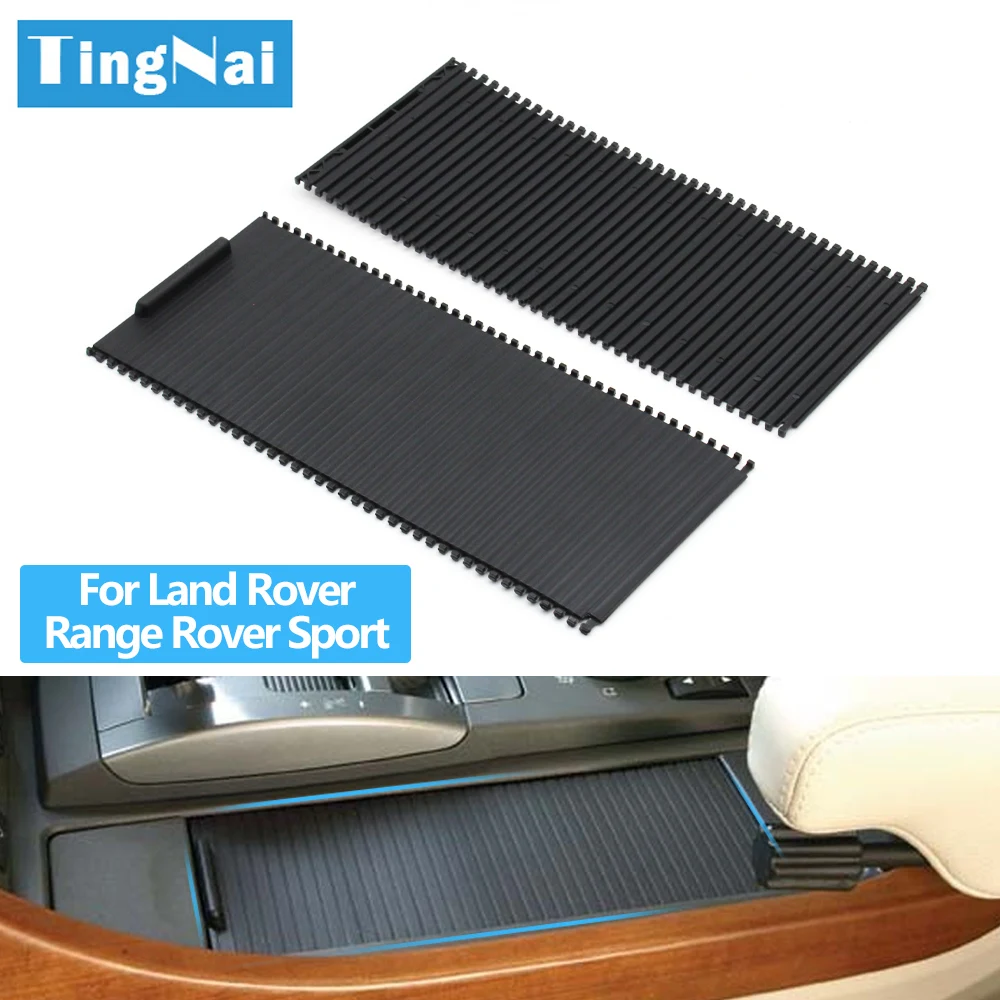 Center Console Cup Holder Cover Sliding Roller Blind Shutter For Land Rover Range Rover Sport 2005 2006 2007 2008 2009 FHM500032