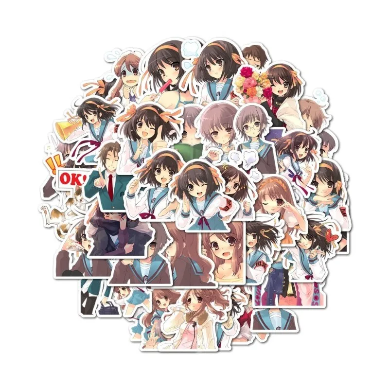 憂国のすずみやハルヒアニメステッカーすずみやハルヒスクラップブッキング用品ステッカーブック子供友人ギフトファン Diy