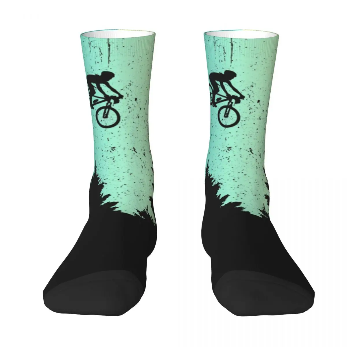 Men Socks Mtb Bike Track Downhill Mountain Bike Cycling Rider Stockings Spring Casual Socks Outdoor Sports Anti Skid Socks