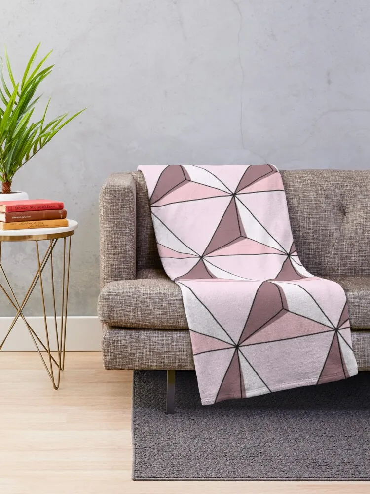 Isometric - Cubes - Wallpaper - 0050 Throw Blanket for sofa Soft Thermal Summer Blankets