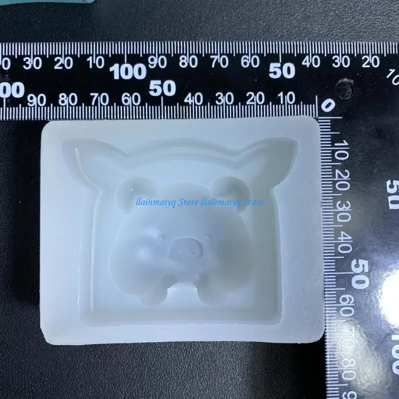 573B مصغرة خنزير الخنزير خبز القالب كعكة البسكويت السيليكون صب قوالب ديي المطبخ ملحق جعل القالب سهلة تنظيف القوالب #5