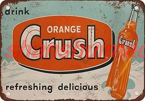 Kexle 1953 Drink Orange Crush Vintage Look Reproduction Metal Tin Sign 12
