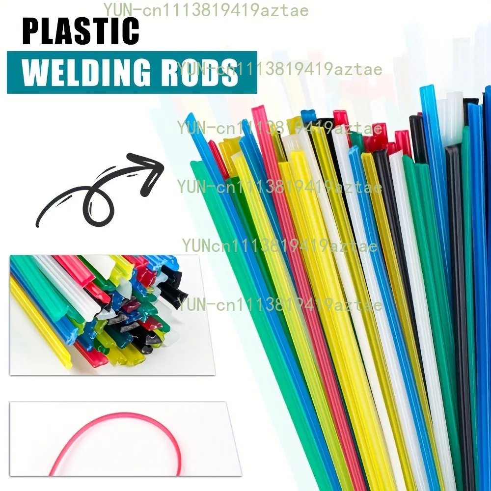 The 84-piece plastic welding rod set contains 4 welding heads and is a multi-color PP/PVC/PE plastic welding rod for car bumpers