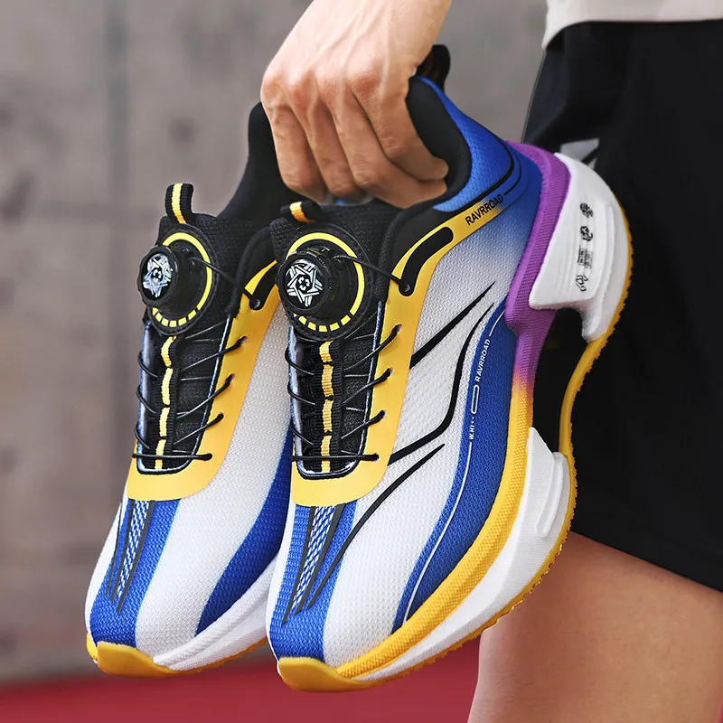 

Running Shoes Carbon Board Speciality Marathon Men Sports Breathable Lightweight Women's Comfortable Athletic Nonskid Sneakers