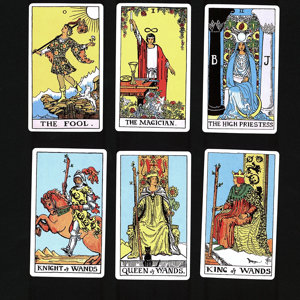 Cartes de tarot avec guide pour débutants, cartes de grande taille, The Rider Ination, 12cm x 7cm