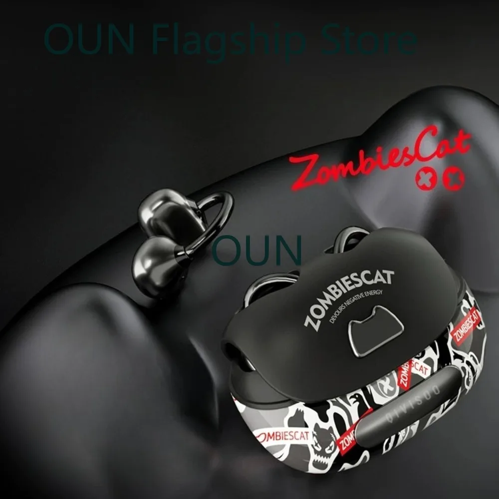 audifonos-bluetooth-60-ows-con-diseno-de-grafiti-zombi-cat-b23-auriculares-con-clip-para-la-oreja-traduccion-por-ia-auriculares-inalambricos-tws-con-aplicacion-inteligente