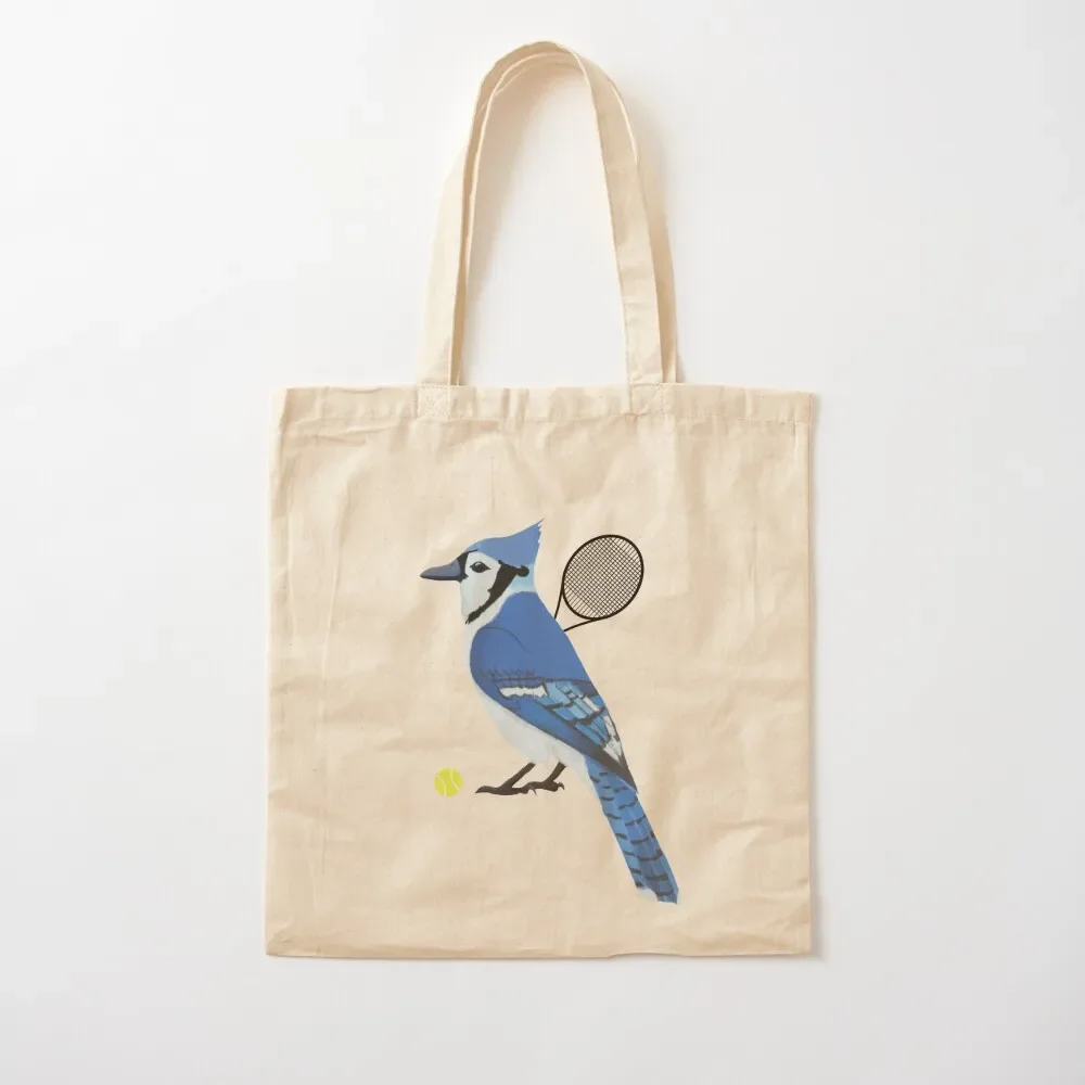 Tennis Blue Jay Tote Bag Shopping bags hand bag personalized large