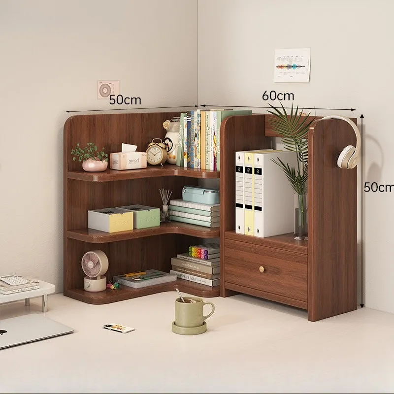 Desktop Bookshelf Student Simple Desktop Storage Rack Office Desk Multi-layer Storage Rack Desk Corner Small Bookshelf