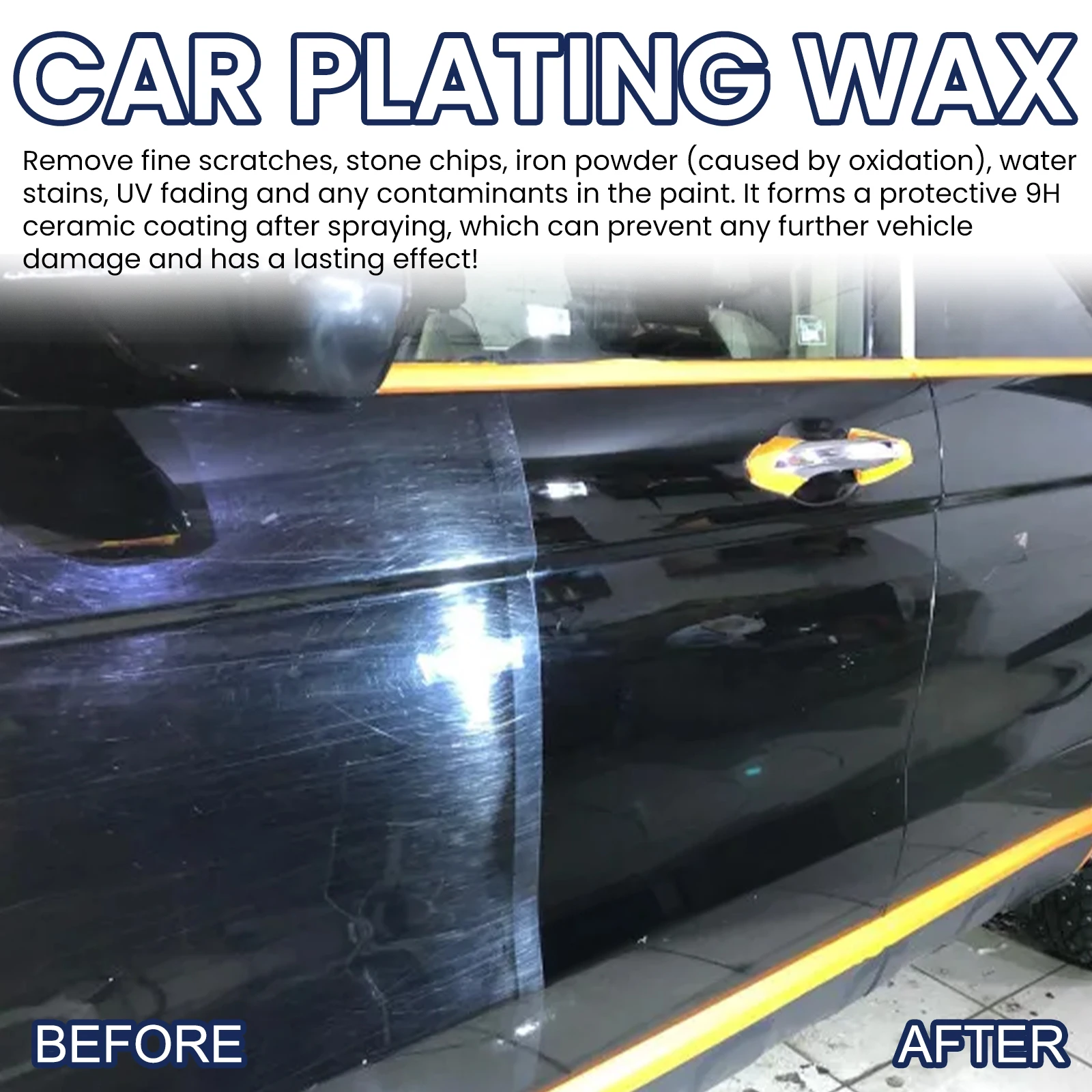 Car Nano Ceramic Coating Wax All-in-One Car Polish Scratch Removal Hydrophobic Sealant for Deep Gloss & Long Lasting Protection view 4