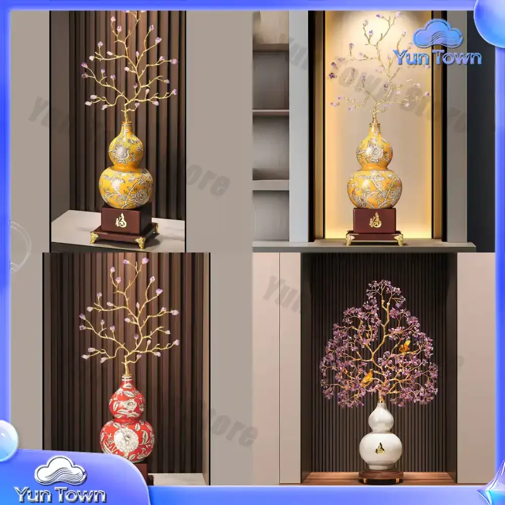 Ziqi Donglai Entry Entrance Gourd Ornament Large High-end Living Room TV Cabinet Decoration Household New Home Gifts