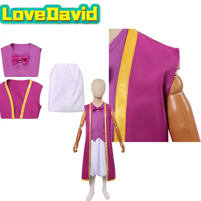 

Movie Super Roleplay Bros Cosplay Costume Vest Skirt Cloak Outfits Cartoon Fantasia Disfraz 2026 Halloween Carnival Party Suit