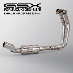 스즈키 GSX8R GSX8T GSX8TT GSX-8S/8R/8T/8TT 2022-2026 오토바이 배기 키트용 GSX8S 배기 헤더 튜브 51MM 매니폴드 라인