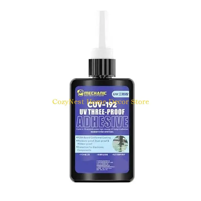 92MF Single Bottle Ultraviolets Curing Repair Adhesive 50Ml for Small Bonding Jobs, Home Workshop Fixes and Routine Maintenance