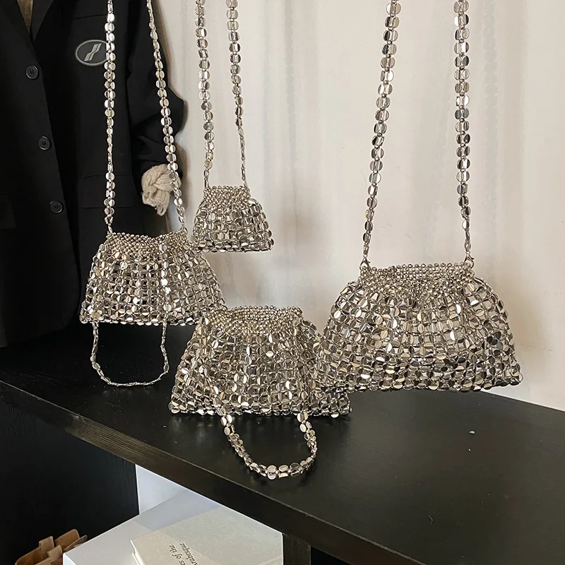 

Минималистичные детские сумки через плечо, сумка подмышки, тканый кошелек на цепочке и сумки, дизайнерская сумка для мамы и ребенка, сумка для девочки Сумка Женская