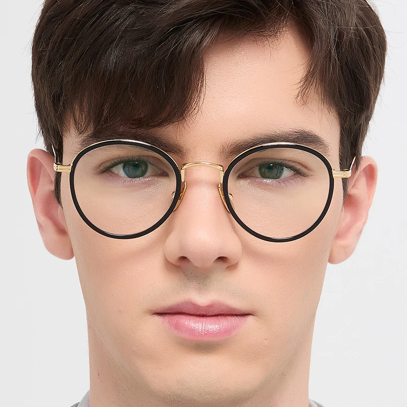 نيويورك موضة TB905 البيضاوي الرجال النظارات الإطار التيتانيوم النقي النساء العلامة التجارية تصميم خفيفة النظارات 1:1 نظارات عالية الجودة #2