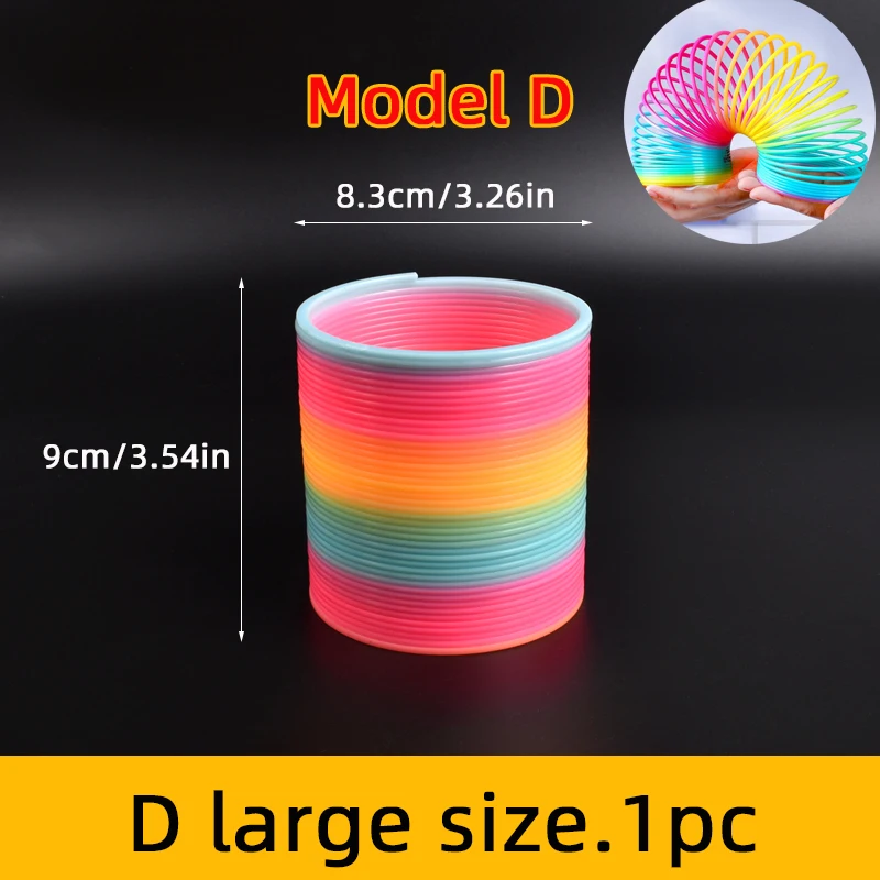 12/24PCS Regenbogen Magie Frühling Spielzeug Bunte Spule Party Gefälligkeiten für Kinder Geburtstag Pinata Füllstoffe Kindergarten Souvenir Geschenke groß – Detail 18