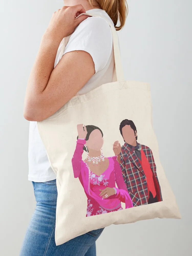 

Ankhon Mein Teri - Om and Shanti Tote Bag cloth bag woman tote bags aesthetic personalized tote bag hand bags