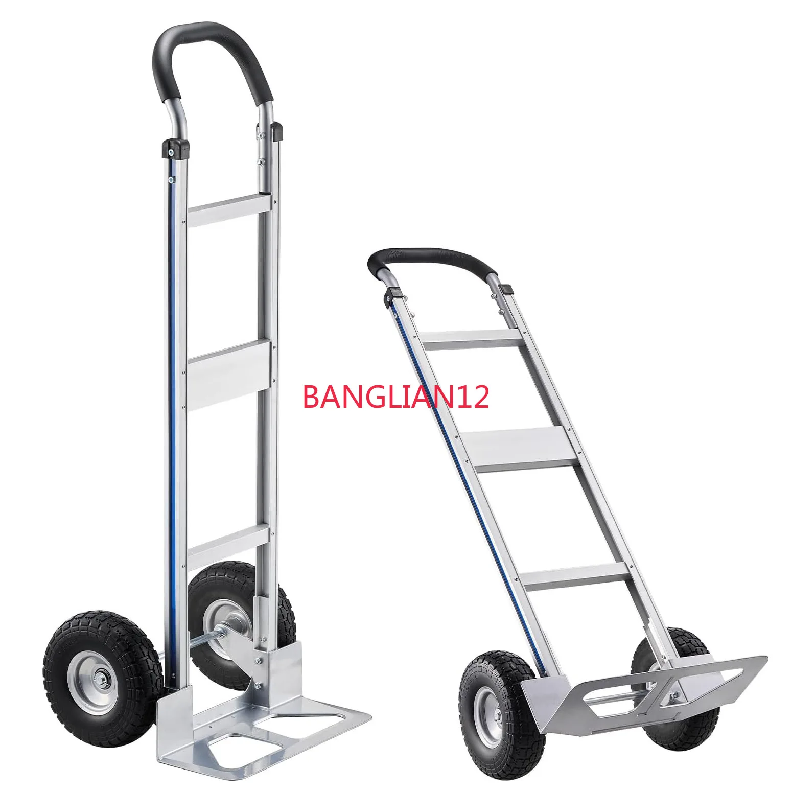 

Aluminum alloy, two-wheeled two-wheeled trolley construction site truck construction warehouse truck hand truck transfer