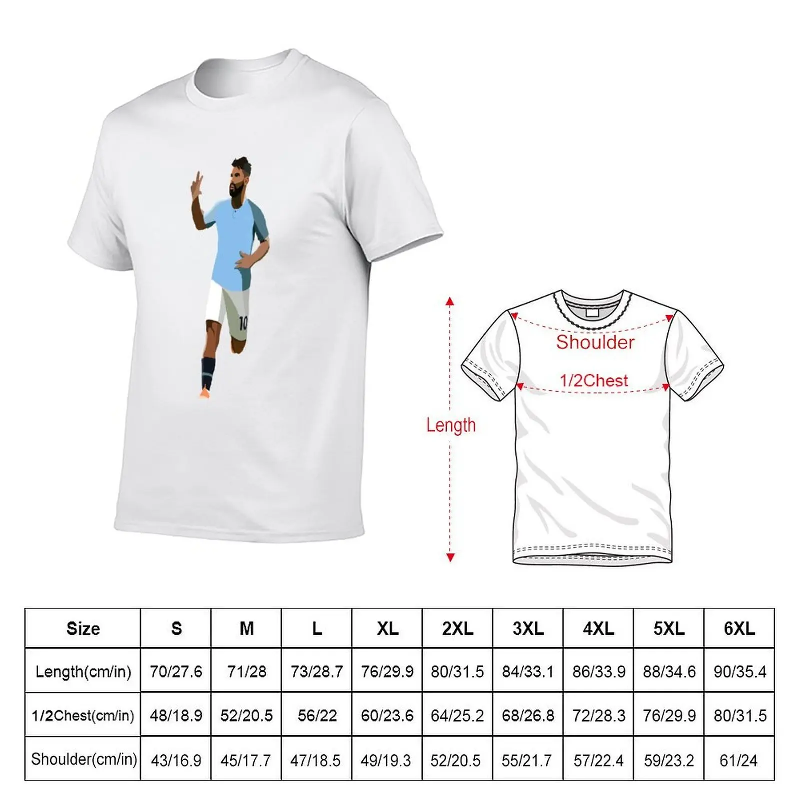 Sergio Aguero T-Shirt t shirt man plain man t shirt luxury T-Shirt