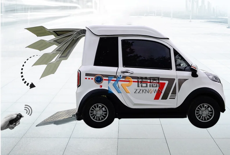 Vier wielen elektrische vracht volwassen vrachtwagen mini voertuig auto voor gehandicapten ondersteuning aanpassen