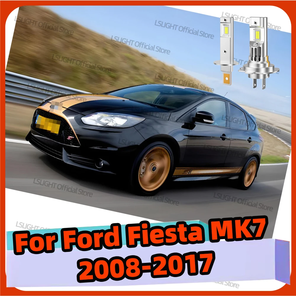 

2/4x 3570 CSP Head Lamp Bulbs For Ford Fiesta MK7 2008-2017 2009 2010 2011 2012 2013 2014 2015 2016 Car Headlights 30000LM 6000K