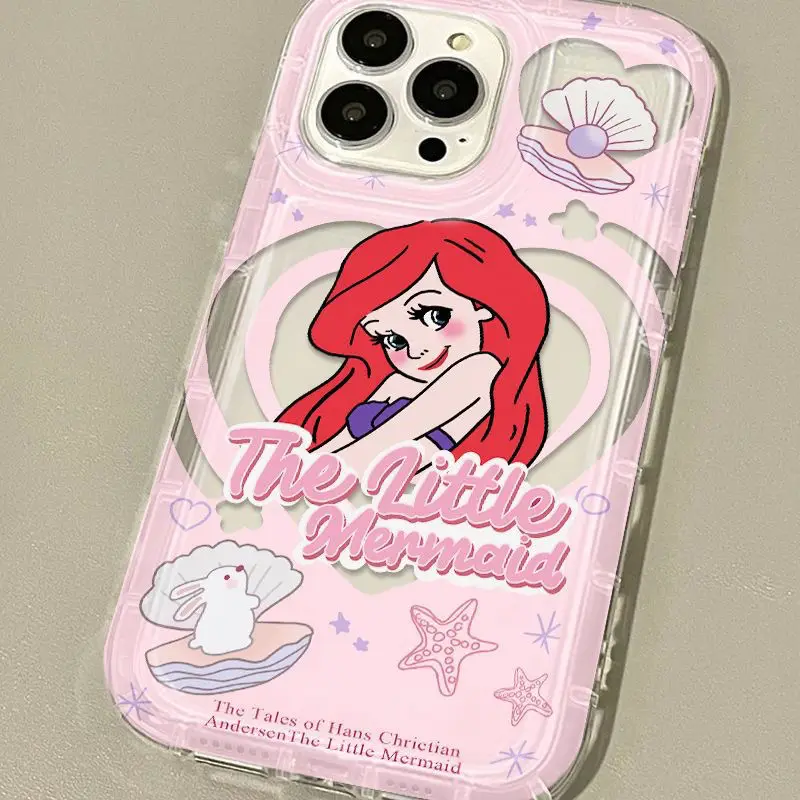 Disney Princess Clear Phone Case for iPhone 15 14 13 12 11 Pro Max XR XS X 8 7 6 6S Plus SE 2020 Cartoon Snow White Soft Cover