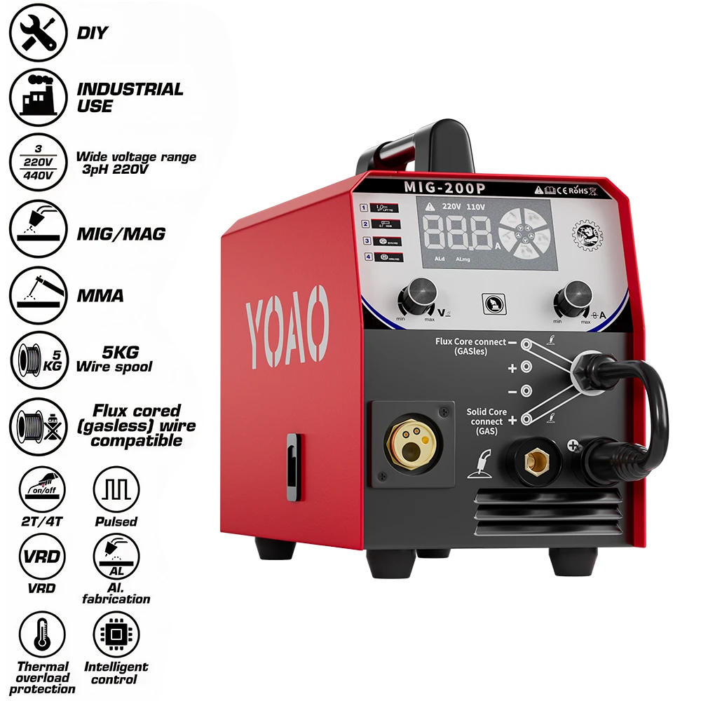 Mig-200p Portable Inverter Welding Machine New Condition Features