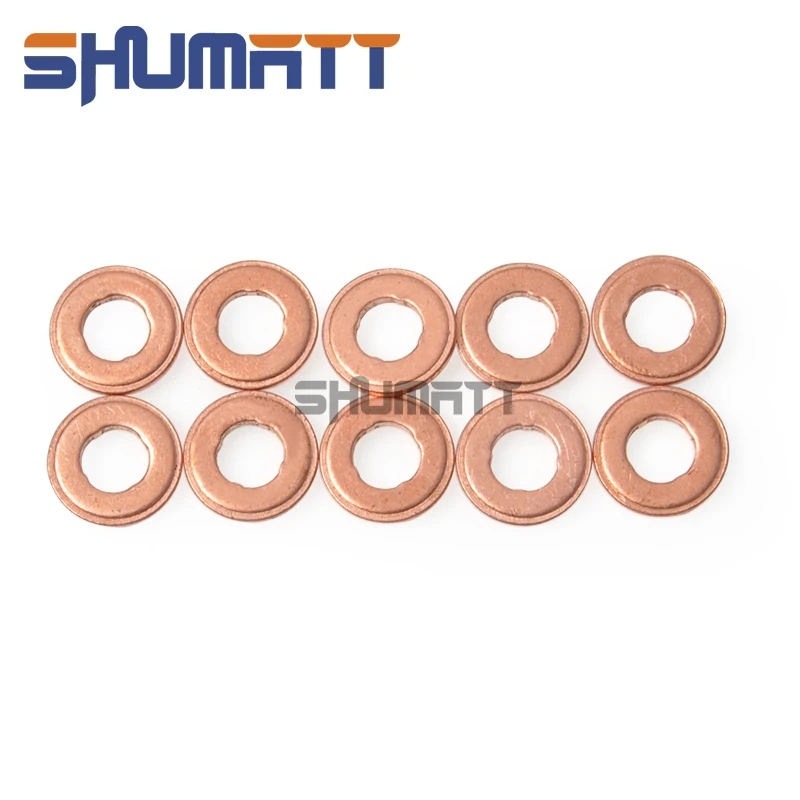 100PCS China Made New High Quality F00RJ01086 Dimensions 15x7x2mm Fuel injector Copper Washer With Gears And Step