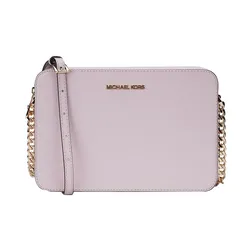 Michael Kors Jet Set Item Large Women's Pvc with Leather Shoulder Crossbody Small Square Bag