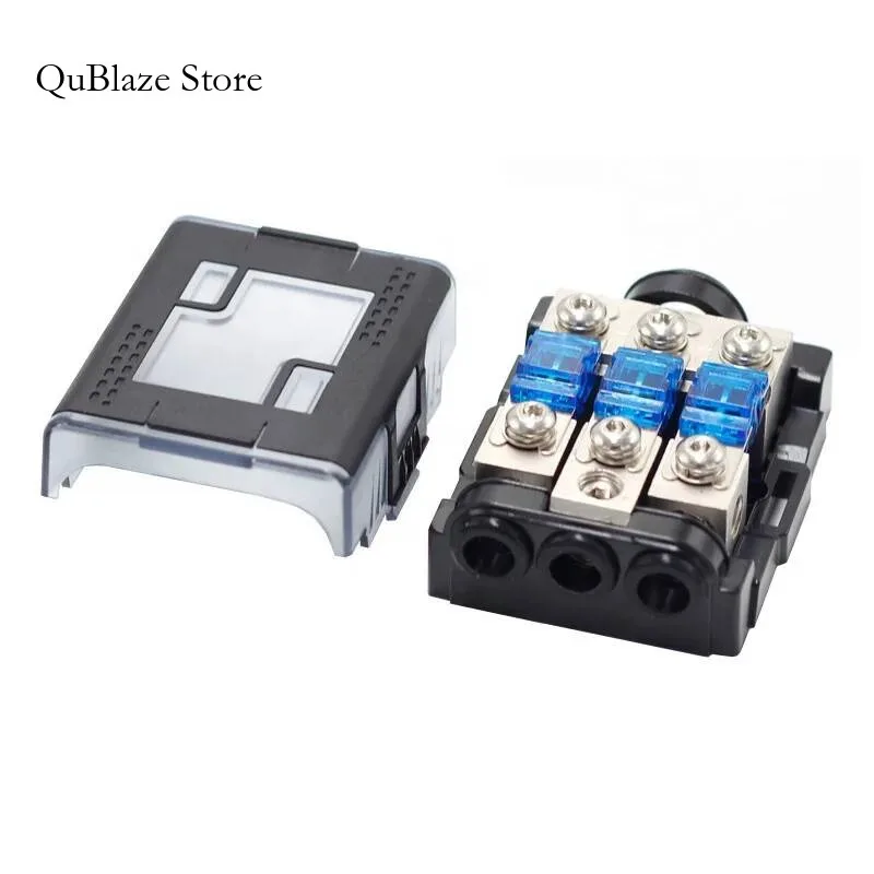 

12V 24V Hot Sales Mini Box Block Manufacturer Dustproof Low Voltage Blade Automotive Panel Mount Auto Car Audio Fuse Holder