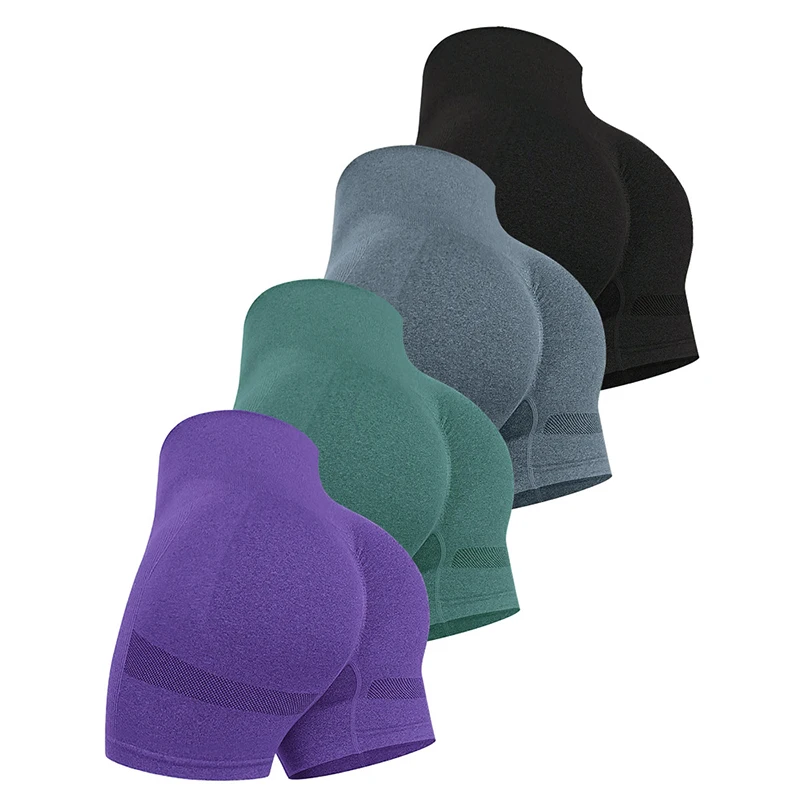 

Мягкие дышащие шорты для тренировок с эффектом пуш-ап для женщин, высокоэластичные шорты для йоги с эффектом подтяжки ягодиц, новые сексуальные облегающие короткие шорты-тайтс.