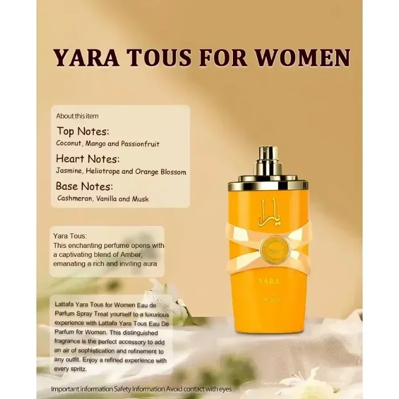 100 ml Originele mannen Parfum Blijvende Geur Originelen Set Yara Moi Tous Asad Snoep Voor Vrouwen Feromoon Arabische parfum Gift