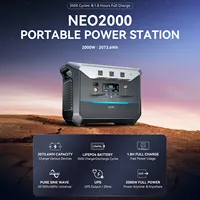 DaranEner NEO2000 Portable Power Station 2000W 2073.6Wh LiFePO4 Battery Solar Powered Generator for Home Outdoor & Emergency Use