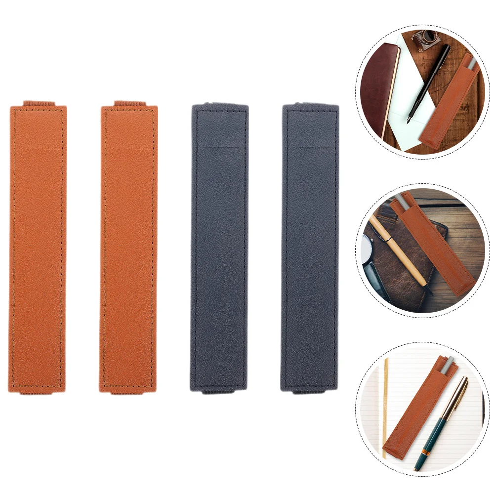 4Pcs Pen Sleeve for Notebook Elastic Pencil Holder Storage Pouch Stylish and Functional Pen Holder for Notebook