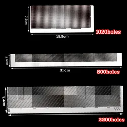 800/1020/2200 otworów linijka ze stali nierdzewnej na akcesoria obraz w hafcie diamentowym DIY linijka do rysunków wiertła do okrągły kwadrat