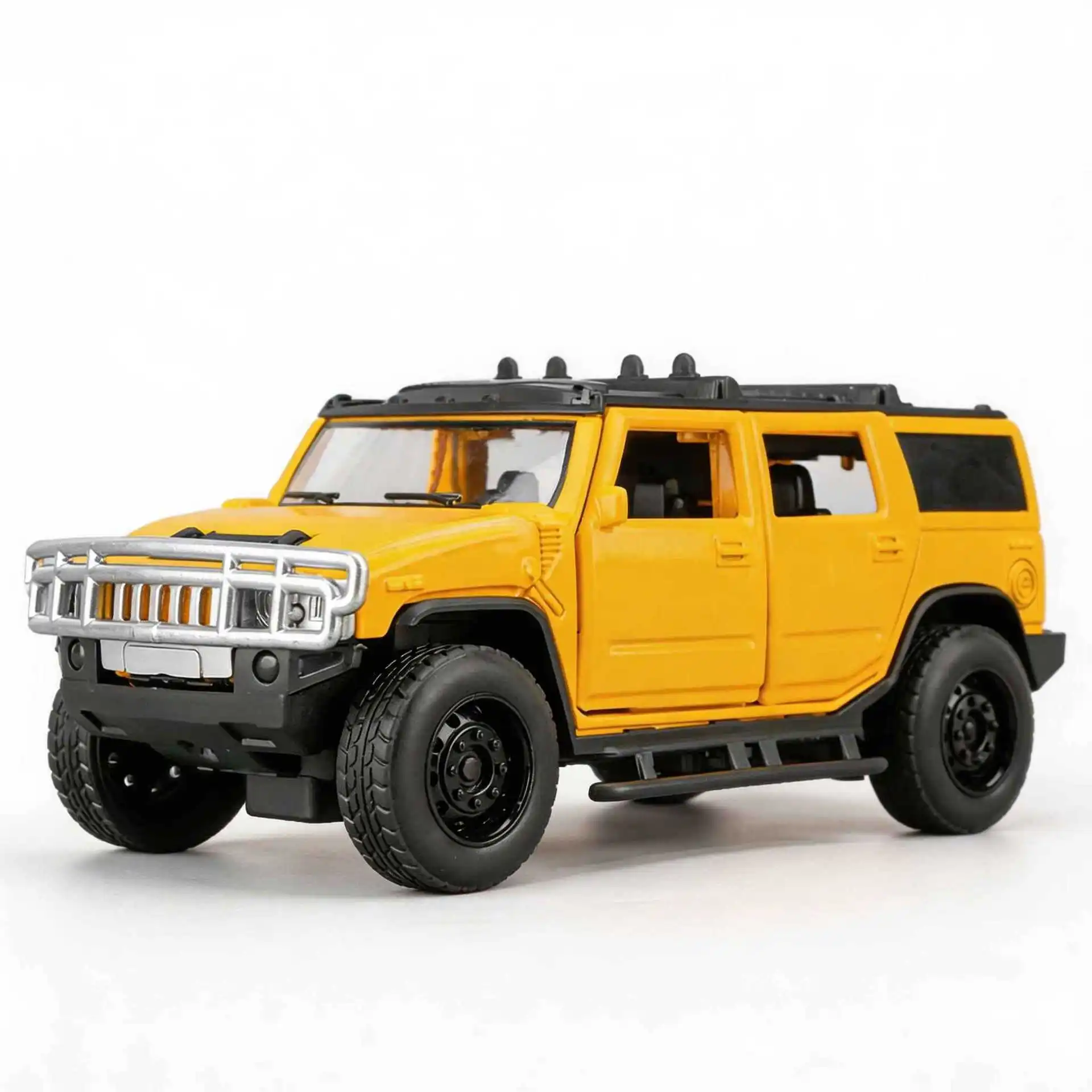 

Масштабная модель автомобиля HUMMER H2 1:32, литая под давлением, металлическая, внедорожная, со звуком и светом, коллекционная, детская игрушка, подарок