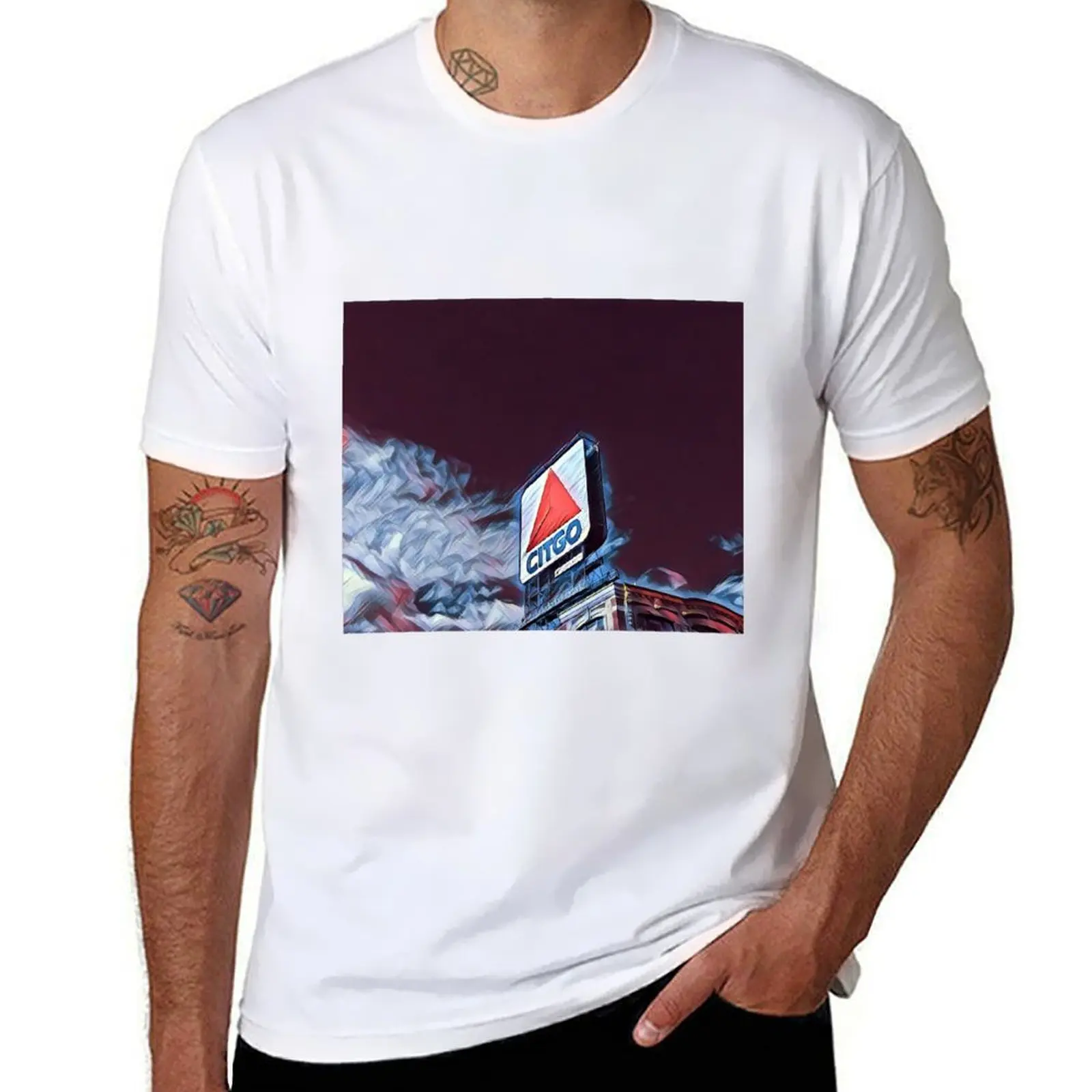 

Citgo Sign Boston T-Shirt t shirts for man slim fit t shirts for man cotton T-Shirt