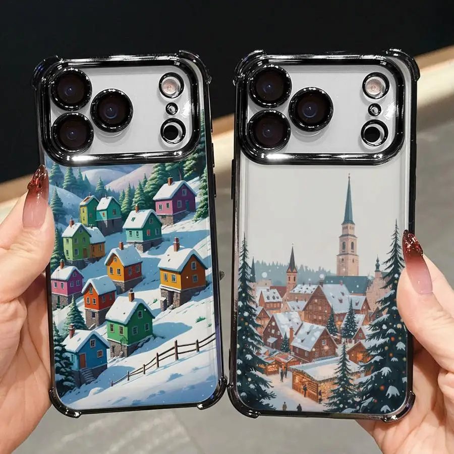 حافظة هاتف لهاتف ابل ايفون 17 اير 16e 16 15 14 بلس 13 12 11 برو ماكس غطاء ناعم عيد الميلاد سانتا كلوز #2