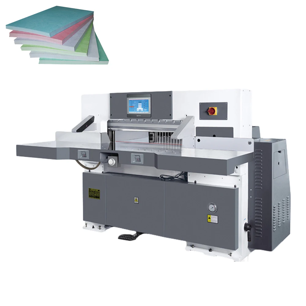 

Servo Control Machine Cut Paper Sheets Before Printing Heavy Duty Paper Cutting Machine 920MM Hydraulic Paper Guillotine Cutter