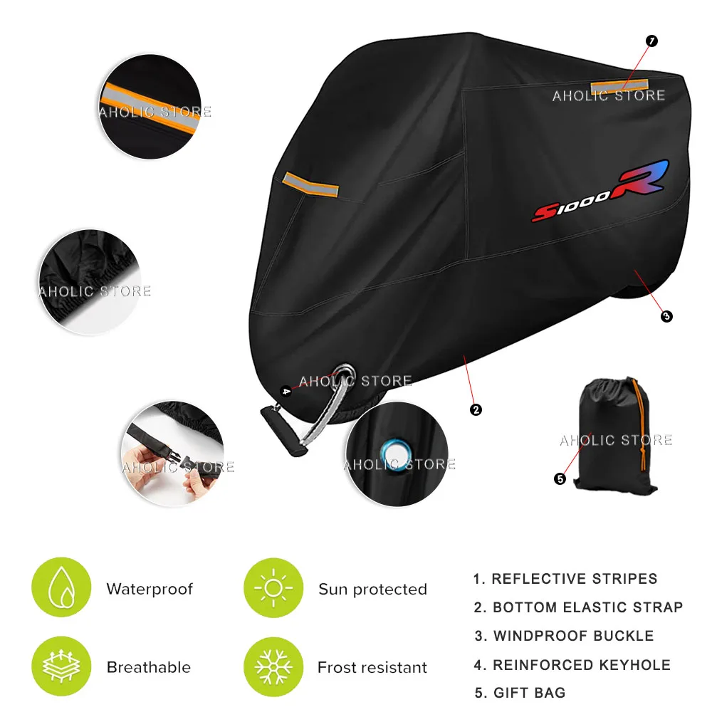 For M1000R M 1000R Motorcycle Cover UV Protection Dustproof Snowproof Outdoor Waterproof Motorcycle Rain Cover