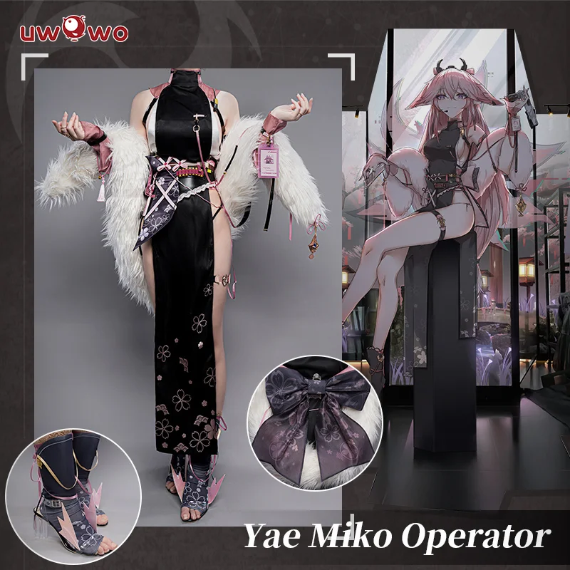 

LAST BATCH UWOWO Yae Miko Cosplay Operator Costume Genshin Impact Fanart Operator Battle Agent Outfit Halloween