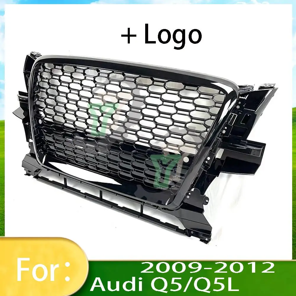 

For Audi Q5/Q5L 2009 2010 2011 2012 Car Front Bumper Grille Centre Panel Styling Upper Grill (Modify For RSQ5 style)