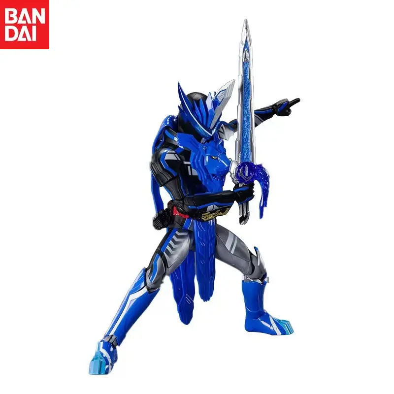 

In Stock Bandai Original SHF Anime Kamen Rider Blades Saber Lion Senki Movable Action Figure Model Children's Gifts