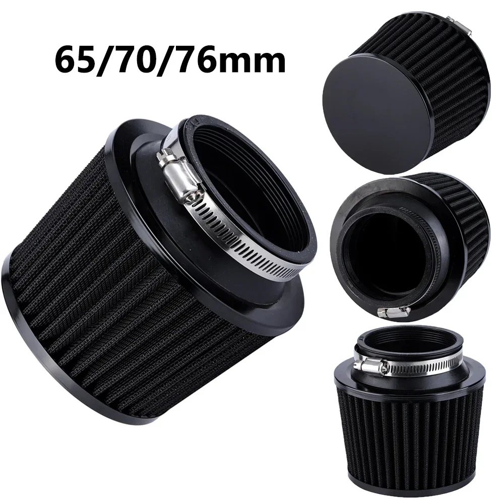 65/70/76mm Car Air Filter Car Racing Sport Air-Filter Breather Filter Cone 3\'\' High Flow Universal Auto Cold Air Intake Filters