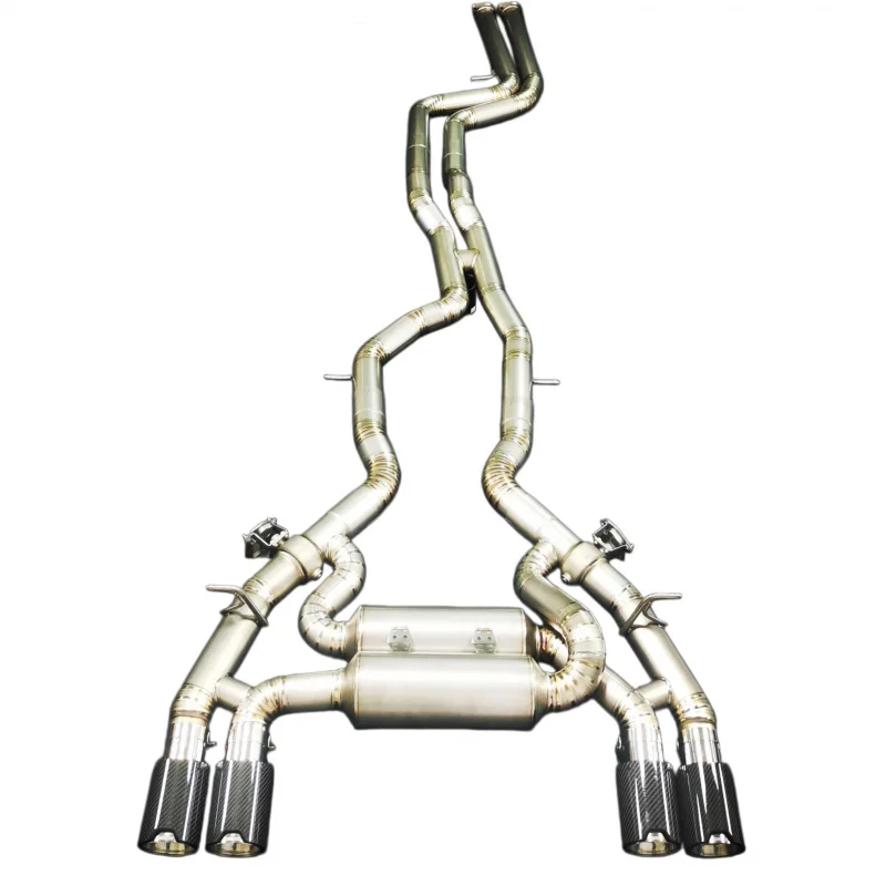 High Quality Titanium Exhaust Catback for BMW M2C Enhances Sound and Performance Exhaust System