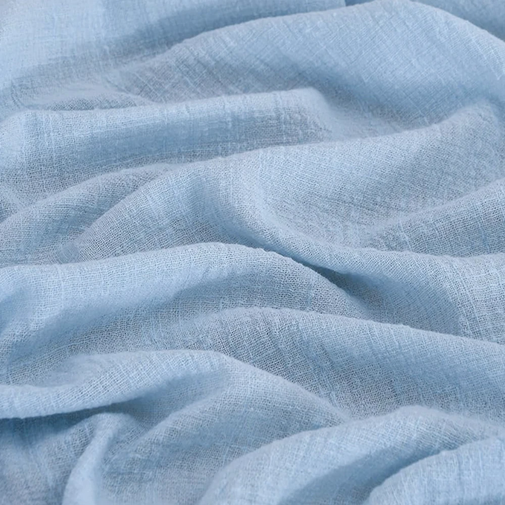 Handmade Fringe Cheesecloth Cotton Table Runner Gauze for Baby Shower Wedding Bridal Birthday Party Picnic Table Decorations